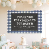 Baby Q Navy Pset Baby shower Welkomstbanner Spandoek
