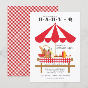Baby Q Neutrale Baby shower Uitnodiging