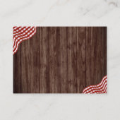 Baby Q Picknick Baby Shower Boeken voor Baby Inzet Informatiekaartje (Achterkant)