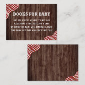 Baby Q Picknick Baby Shower Boeken voor Baby Inzet Informatiekaartje (Voorkant / Achterkant)