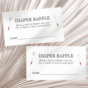 Baby-Q Picnic Backyard Baby shower Diaper Raffle Informatiekaartje