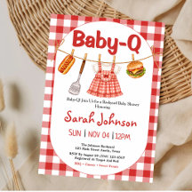 Baby-Q Rode Gingham Waslijn Meisje Baby Shower