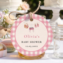 Baby Q Roze Gingham Picknick BBQ Borrel