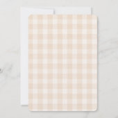 Baby Q Rustic Koppel Baby Shower Kaart (Achterkant)