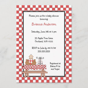 Baby Q Shower Invitation Boy met lichte huid Kaart