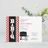 Baby Q Shower, koppels BBQ-baby shower Kaart (Staand voorkant)