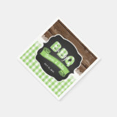 Baby Q Shower Napkin - Groen Servet (Hoek)