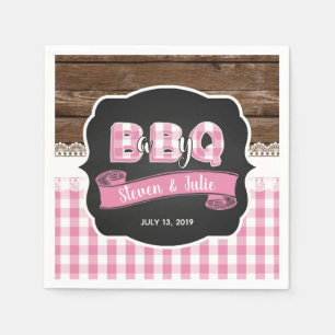 Baby Q Shower Napkin - Licht Roze Servet
