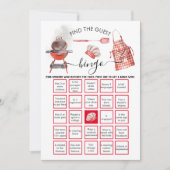 Baby-Q Shower Vind de Gast BINGO Kaart (Voorkant)