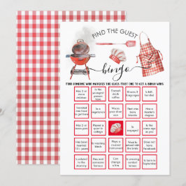 Baby-Q Shower Vind de Gast BINGO Kaart