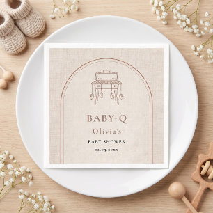 Baby Q Terracotta Boog Kookwekker Laarsjes Vierkan Servet