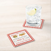 BABY-Q thema gender onthullen servetten Kartonnen Onderzetters (Insitu)