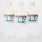 Baby Q waterflesetiket - Baby Blue Waterfles Etiket (Flessen)
