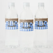Baby Q waterflesetiket - blauw Waterfles Etiket (Flessen)