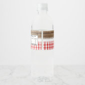 Baby Q waterflesetiket - rood Waterfles Etiket (Achterkant)