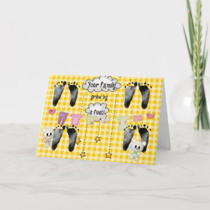 Baby Quad Footprint op Gingham Kaart