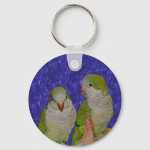 Baby Quaker Parrot Pair Animal Sleutelhanger