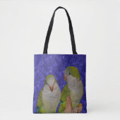 Baby Quaker Parrot Pair Animal Tote Bag (Voorkant)