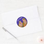 Baby Quaker Parrots Animal Speciaal Ronde Sticker (Envelop)