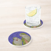 Baby Quaker Parrots Animal Zandsteen Onderzetter (Zijkant)