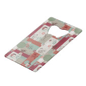 Baby Quilt Patroon 2 Creditkaart Flessenopener (Achterkant Gekanteld)