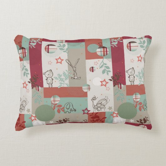 Baby Quilt Patroon 2 Decoratief Kussen (Voorkant)