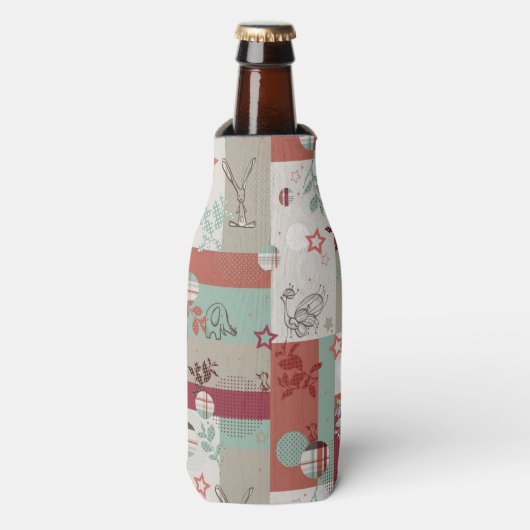 Baby Quilt Patroon 2 Flesjeskoeler (Fles Voorkant)