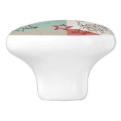 Baby Quilt Patroon 2 Keramische Knop (Zijkant)