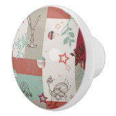 Baby Quilt Patroon 2 Keramische Knop (Rechts)