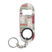 Baby Quilt Patroon 2 Mini Flessenopener (Voorkant)