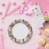 Baby Quilt Patroon 2 Papieren Bordje (Feest)