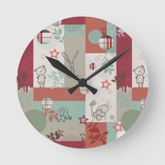 Baby Quilt Patroon 2 Ronde Klok (Voorkant)