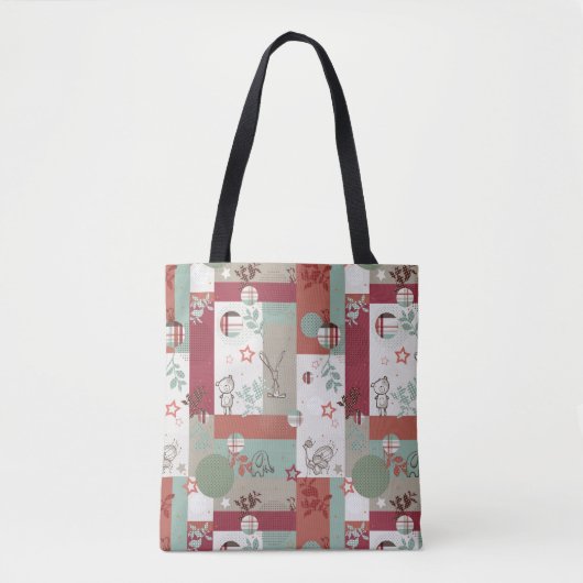 Baby Quilt Patroon 2 Tote Bag (Voorkant)