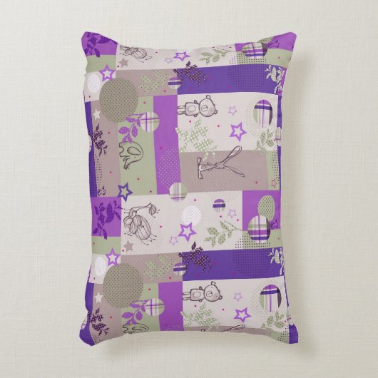 Baby Quilt Pattern Decoratief Kussen (Voorkant(Verticaal))