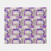 Baby Quilt Pattern Fleece Deken (Voorkant (Horizontaal))