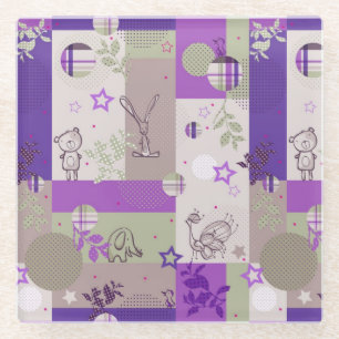 Baby Quilt Pattern Glazen Onderzetter