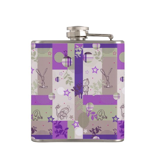 Baby Quilt Pattern Heupfles (Achterkant)