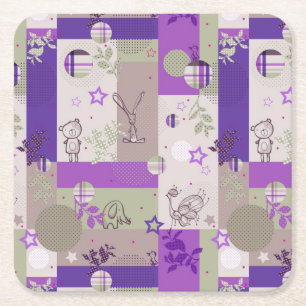 Baby Quilt Pattern Kartonnen Onderzetters