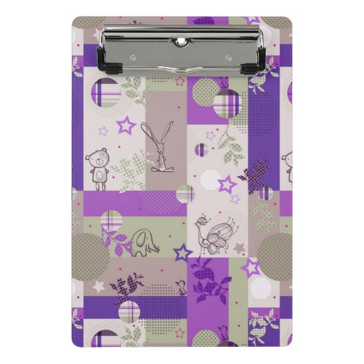 Baby Quilt Pattern Mini Klembord (Voorkant)