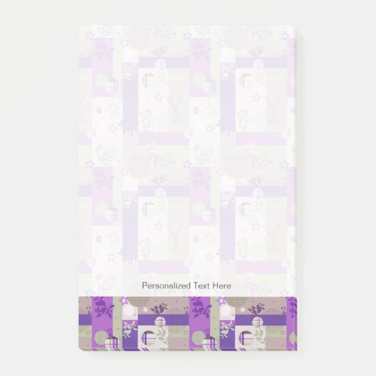 Baby Quilt Pattern Post-it® Notes (Voorkant)