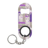 Baby Quilt Pattern Sleutelhanger Flessenopener (Voorkant)