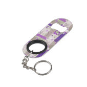 Baby Quilt Pattern Sleutelhanger Flessenopener (Achterkant Gekanteld)