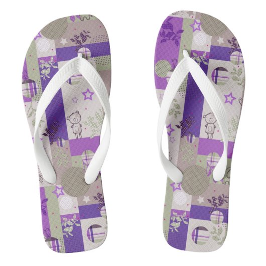 Baby Quilt Pattern Teenslippers (Voetbed)