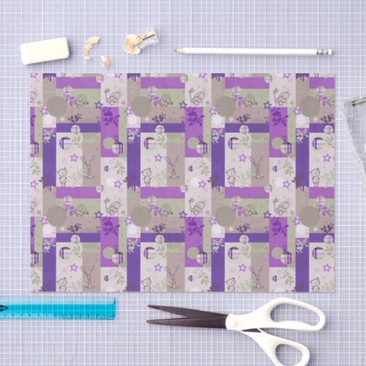 Baby Quilt Pattern Tissuepapier (Craft)