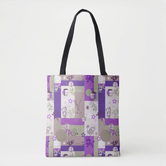 Baby Quilt Pattern Tote Bag (Voorkant)