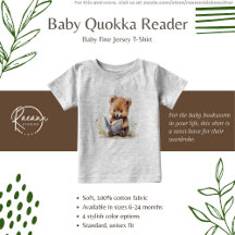 Baby Quokka Reader Baby T-shirt