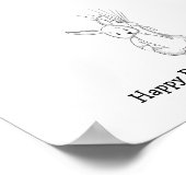 Baby Rabbit Fingerprint Guest Book Poster (Hoek)