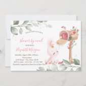 Baby Rabbit Virtual Baby shower Kaart (Voorkant)