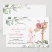 Baby Rabbit Virtual Baby shower Kaart (Voorkant / Achterkant)