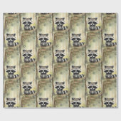Baby Raccoon Cadeaupapier (Vlak)